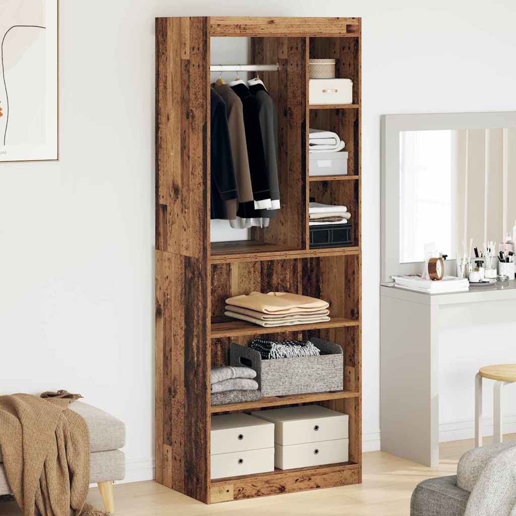 Wardrobe Old wood 30.3" x 18.9" x 40.2" Engineered wood