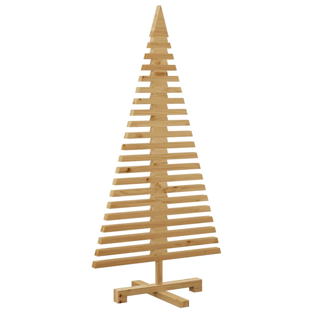 Wooden Christmas Tree with Stand Brown 47.2" Solid pine wood