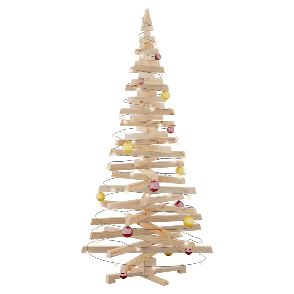 Christmas Trees with Stand Natural 70.9" Solid pine wood