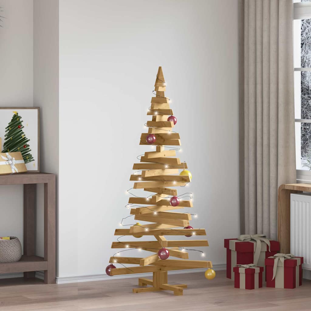 Christmas Trees with Stand Brown 59.1" Solid pine wood