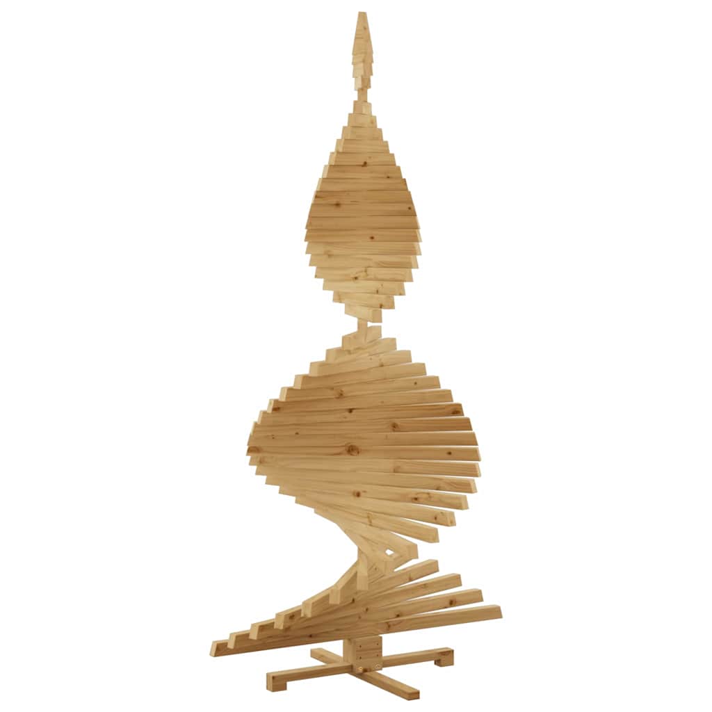 Christmas Trees with Stand Brown 82.7" Solid pine wood