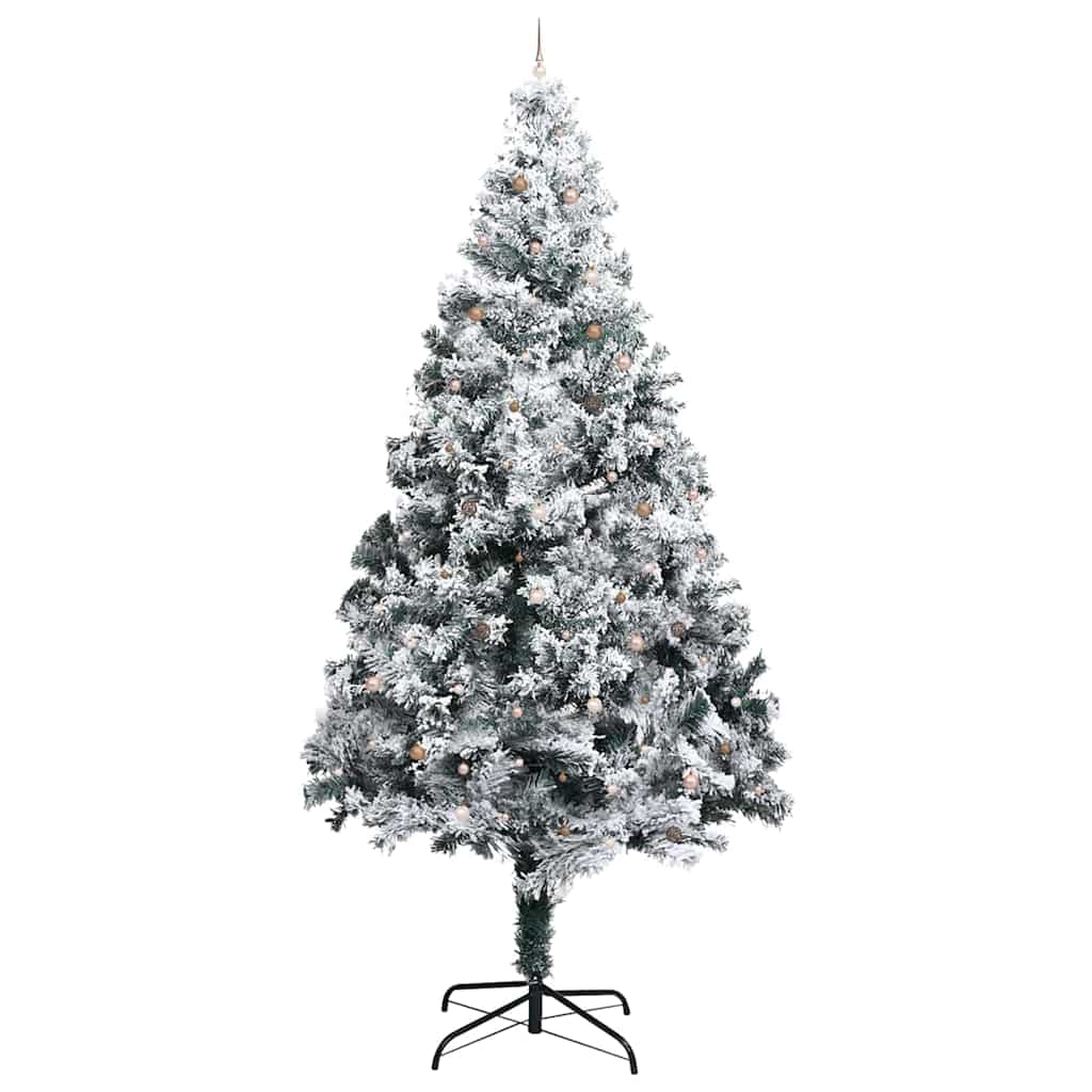 Artificial Pre-lit Christmas Tree with Ball Set Green 157.5
