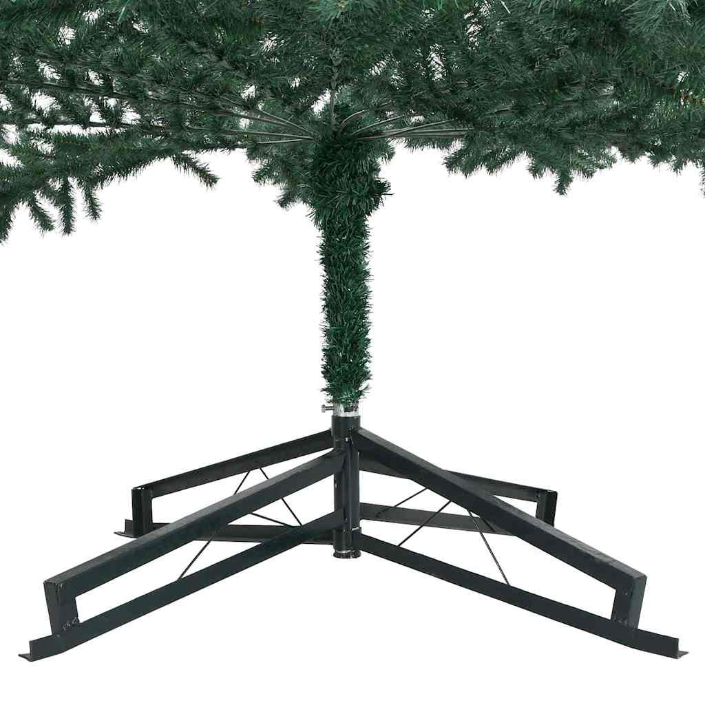 Artificial Pre-lit Christmas Tree with Stand Green 196.9" PVC