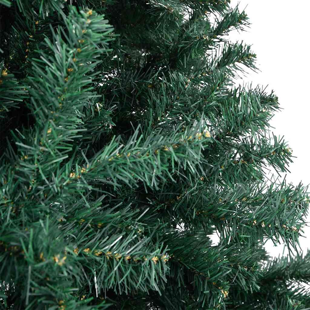 Artificial Pre-lit Christmas Tree with Stand Green 196.9" PVC