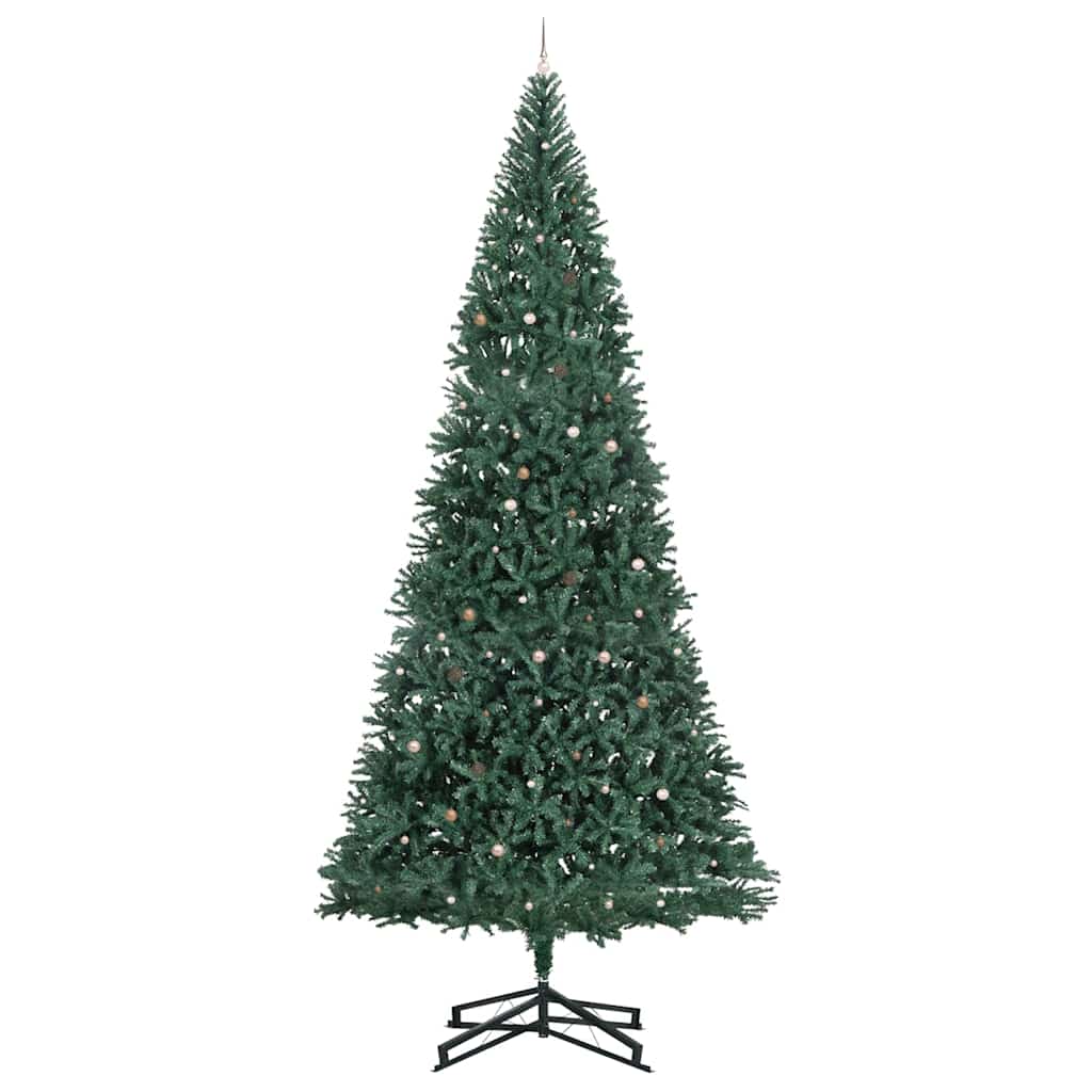 Artificial Pre-lit Christmas Tree with Ball Set Green 196.9