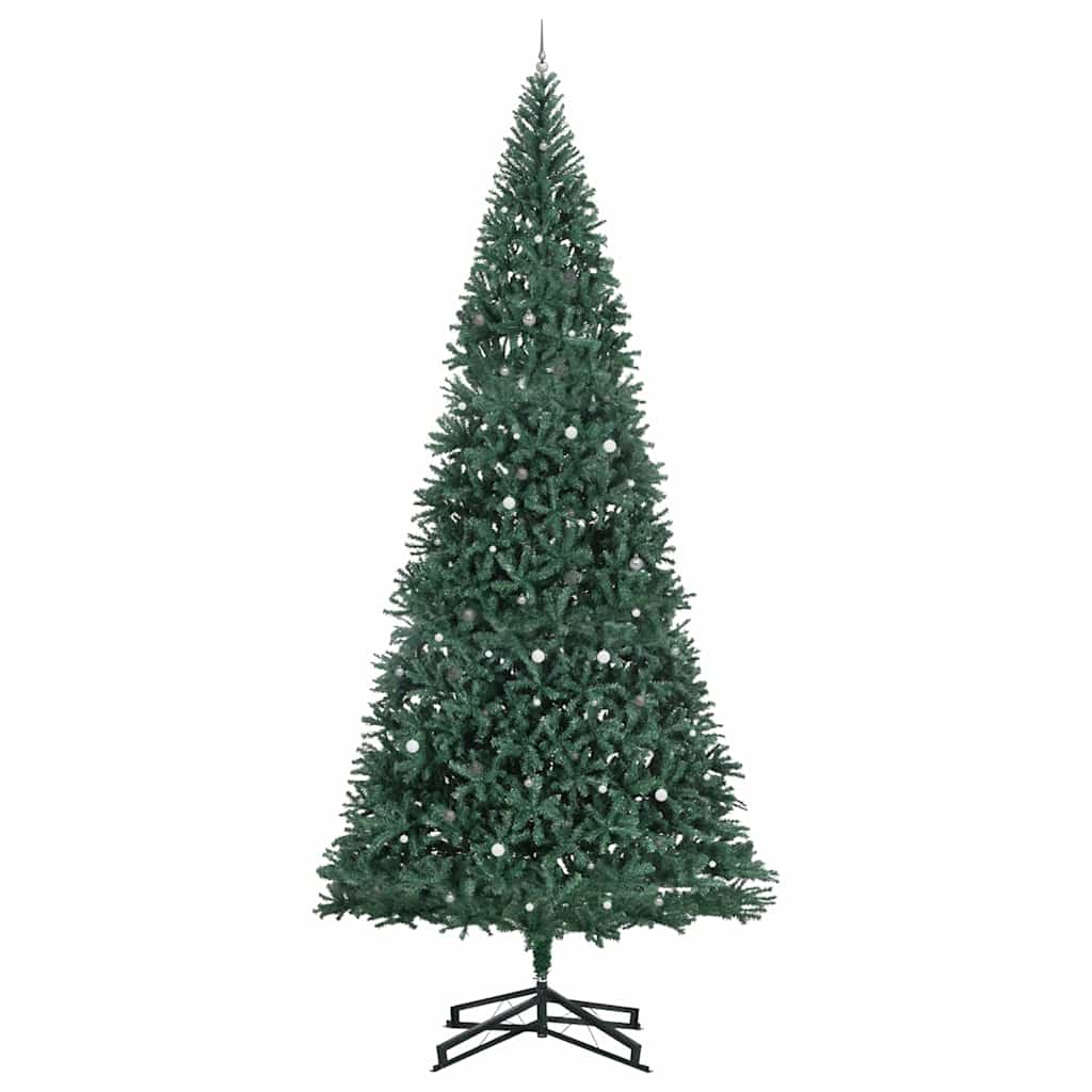 Artificial Pre-lit Christmas Tree with Ball Set Green 196.9