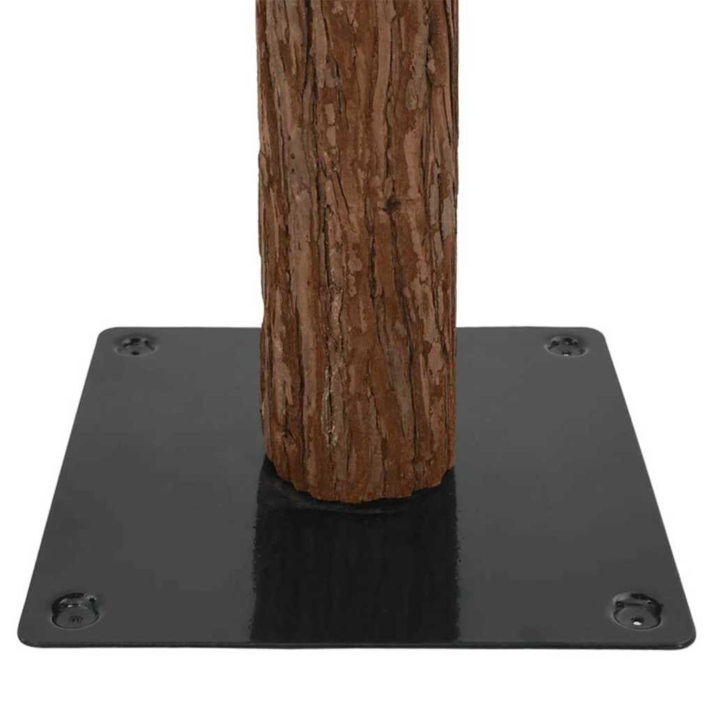 Slim Christmas Tree Green 70.9" PVC and Solid Pine wood
