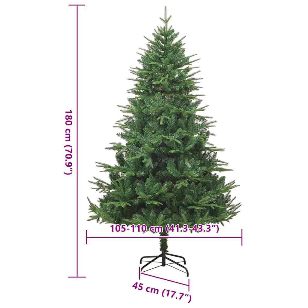 Artificial Pre-lit Christmas Tree Green 70.9" PVC and PE