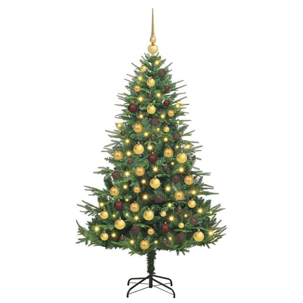 Artificial Pre-lit Christmas Tree with Ball Set Green 70.9