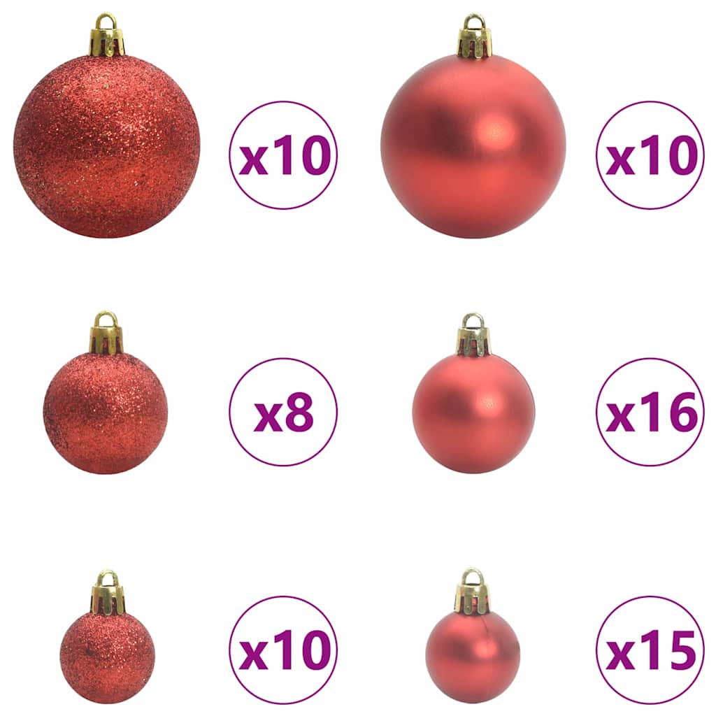 Artificial Pre-lit Christmas Tree with Ball Set Green 70.9