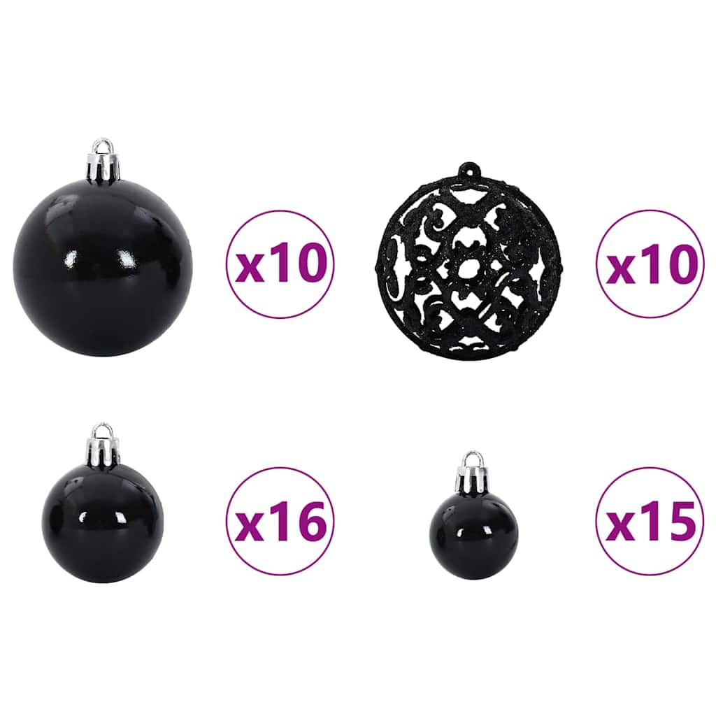 Artificial Pre-lit Christmas Tree with Ball Set Green 70.9