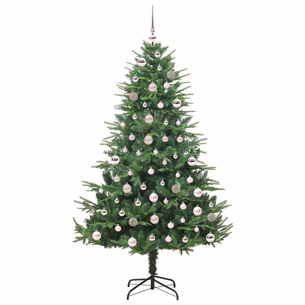 Artificial Pre-lit Christmas Tree with Ball Set Green 70.9