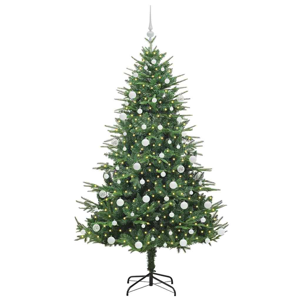 Artificial Pre-lit Christmas Tree with Ball Set Green 70.9