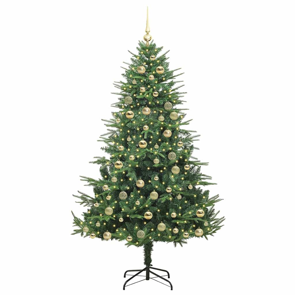 Artificial Pre-lit Christmas Tree with Ball Set Green 70.9