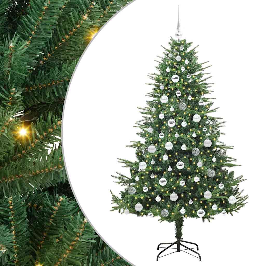 Artificial Pre-lit Christmas Tree with Ball Set Green 70.9