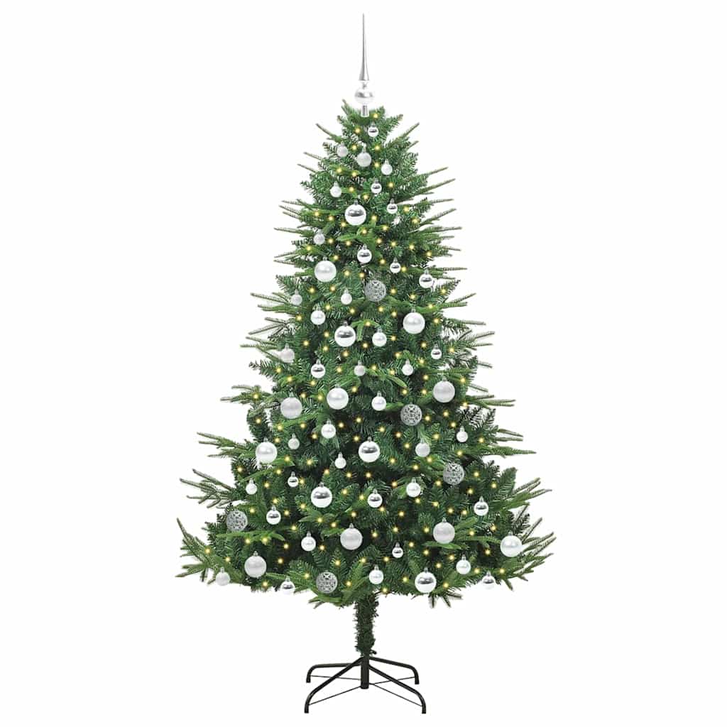 Artificial Pre-lit Christmas Tree with Ball Set Green 70.9