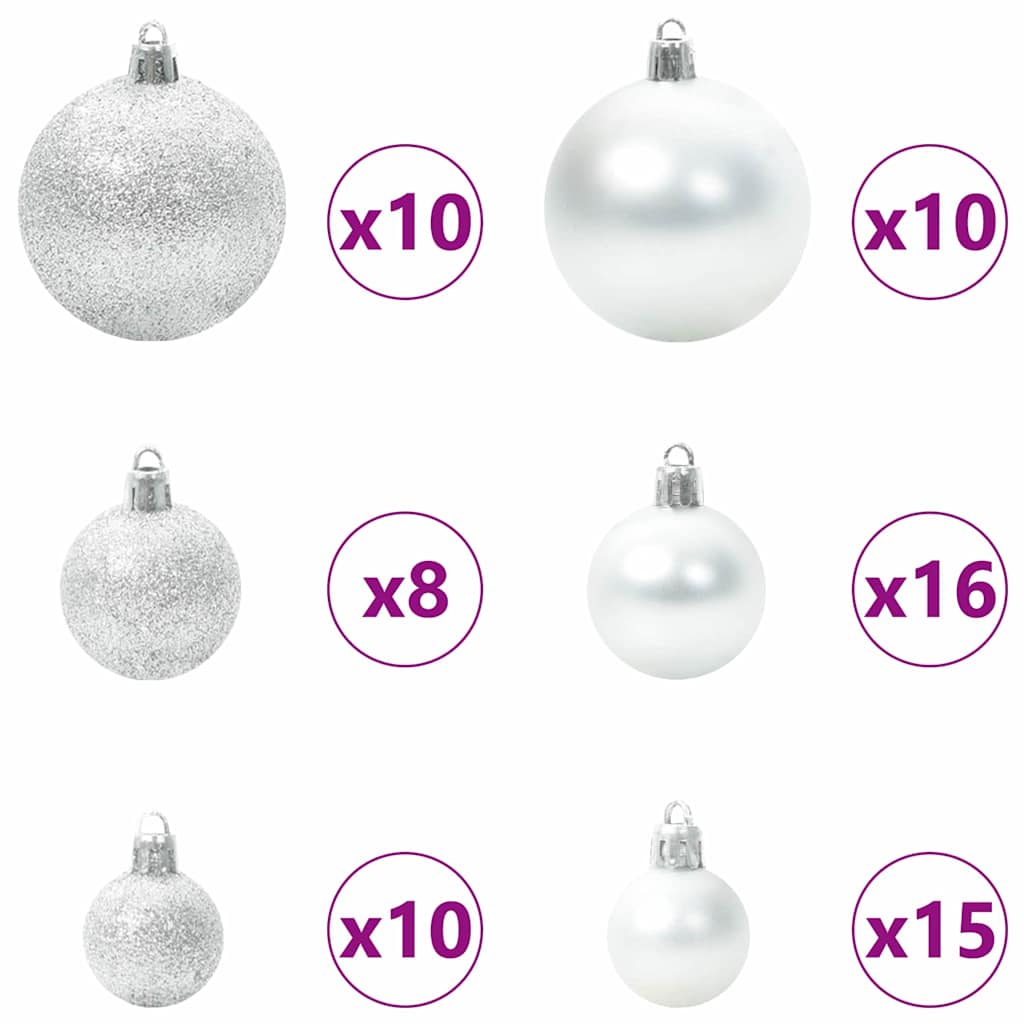 Artificial Pre-lit Christmas Tree with Ball Set Green 70.9