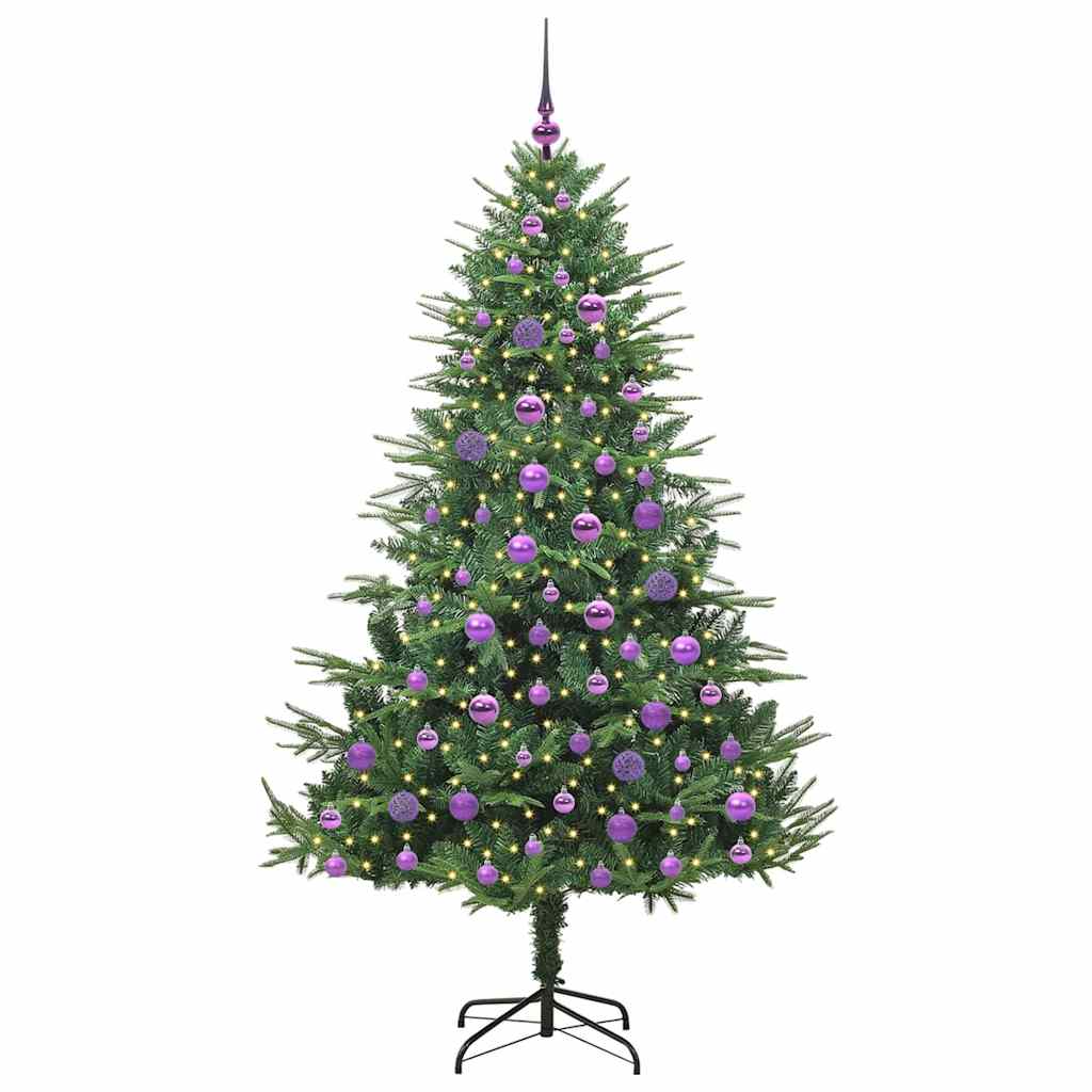 Artificial Pre-lit Christmas Tree with Ball Set Green 70.9