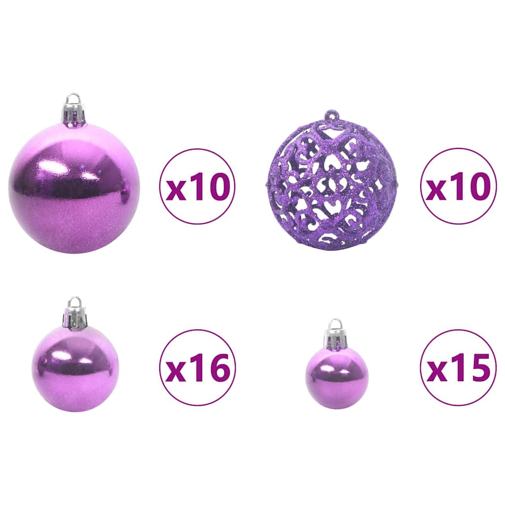 Artificial Pre-lit Christmas Tree with Ball Set Green 70.9