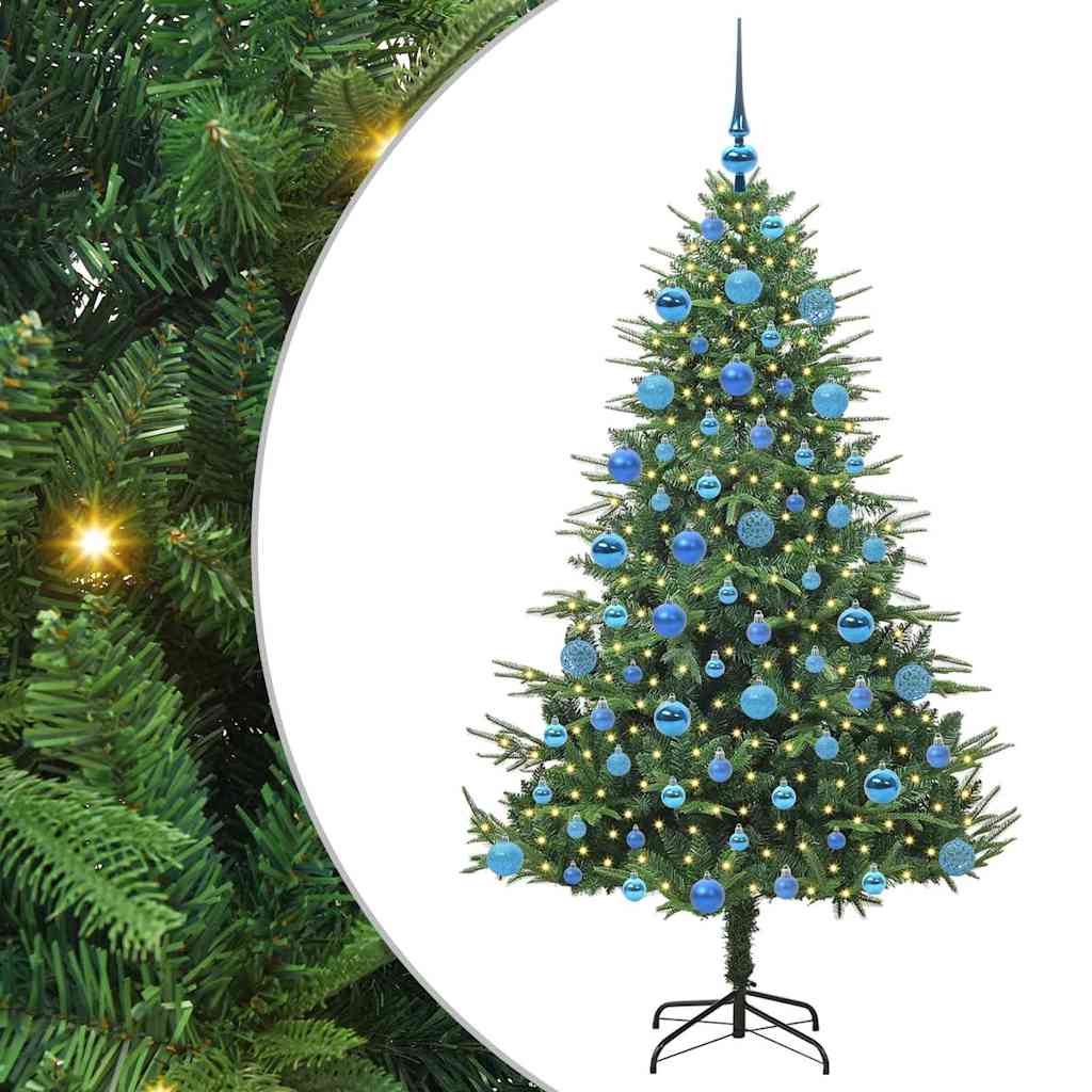 Artificial Pre-lit Christmas Tree with Ball Set Green 70.9
