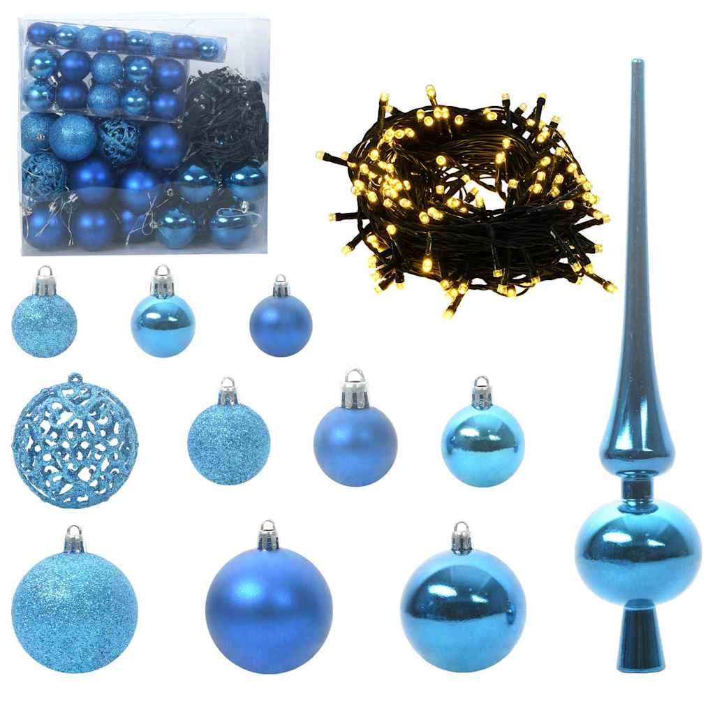 Artificial Pre-lit Christmas Tree with Ball Set Green 70.9