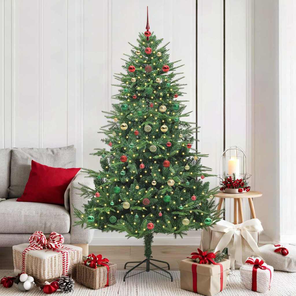 Artificial Pre-lit Christmas Tree with Ball Set Green 70.9