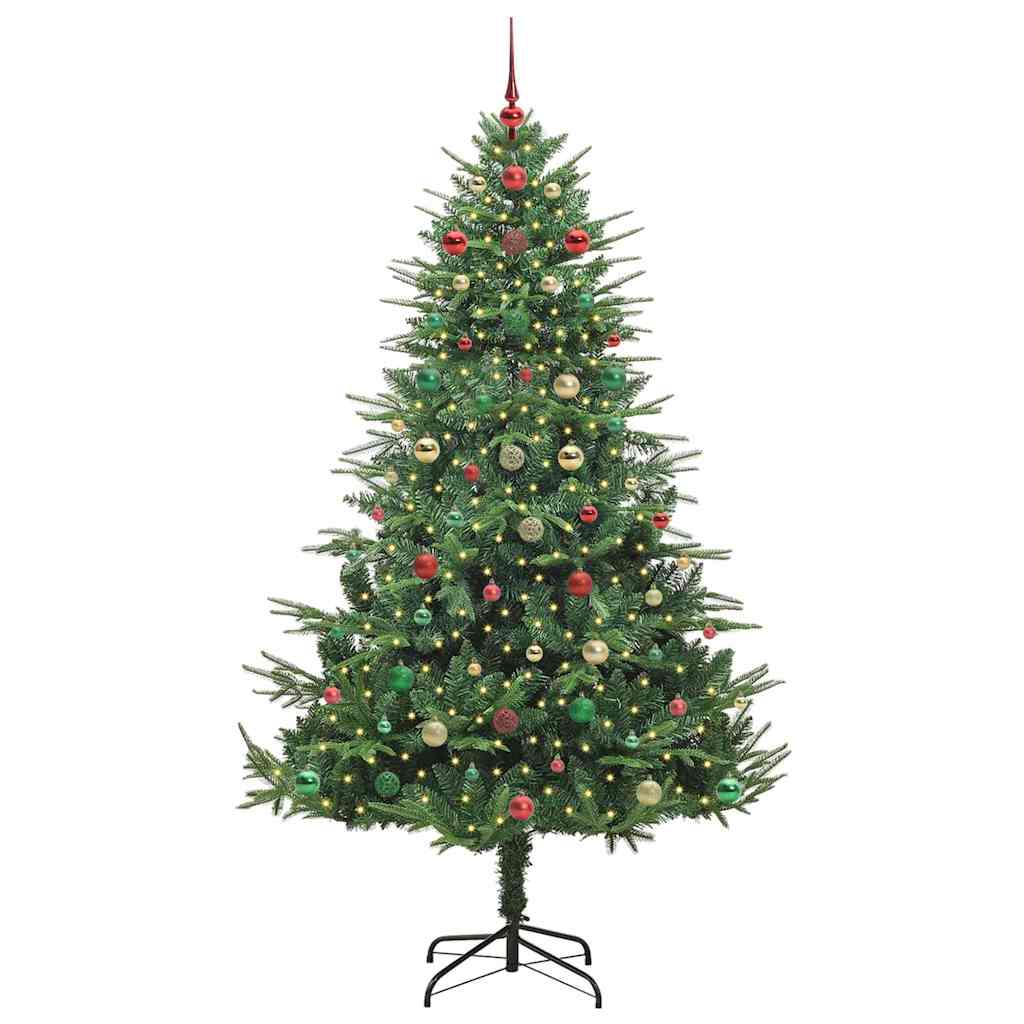 Artificial Pre-lit Christmas Tree with Ball Set Green 70.9
