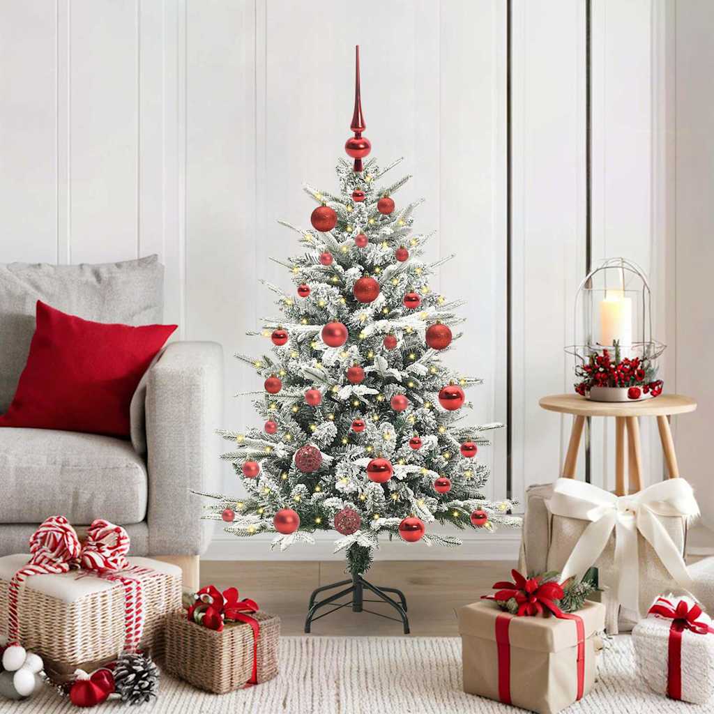 Artificial Pre-lit Christmas Tree with Ball Set Green 47.2