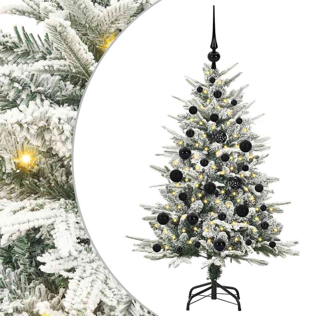 Artificial Pre-lit Christmas Tree with Ball Set Green 47.2