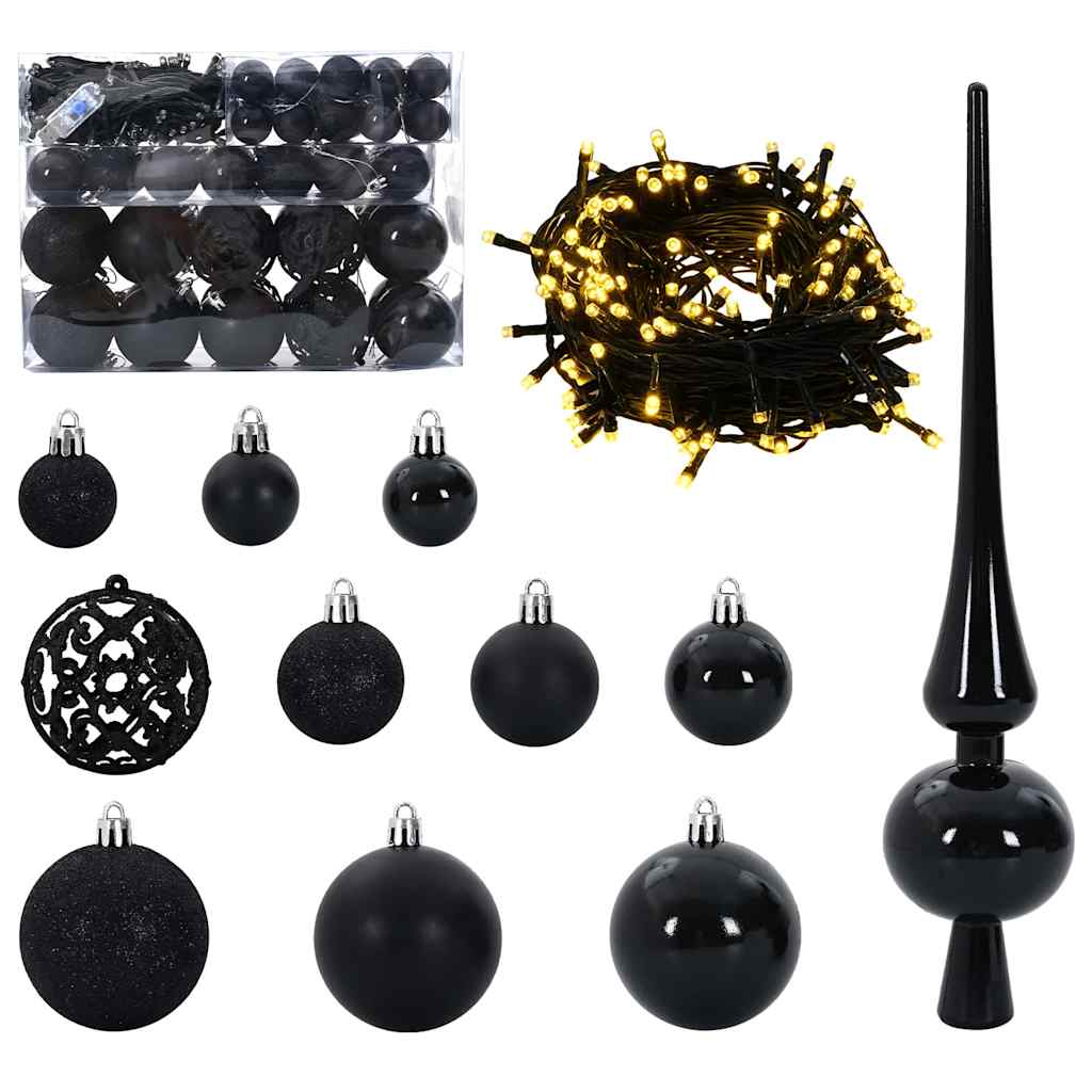 Artificial Pre-lit Christmas Tree with Ball Set Green 47.2