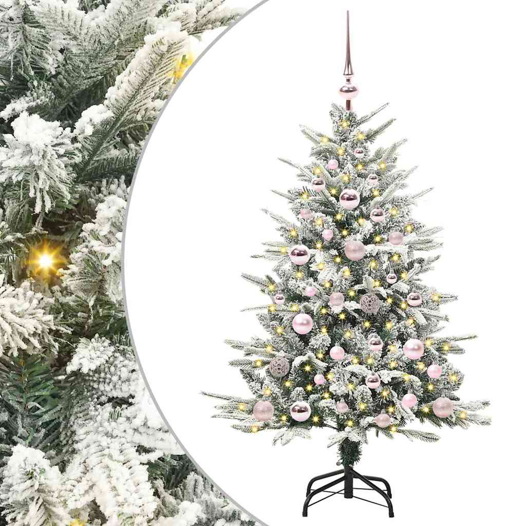 Artificial Pre-lit Christmas Tree with Ball Set Green 47.2