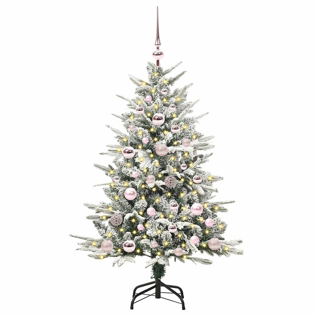 Artificial Pre-lit Christmas Tree with Ball Set Green 47.2