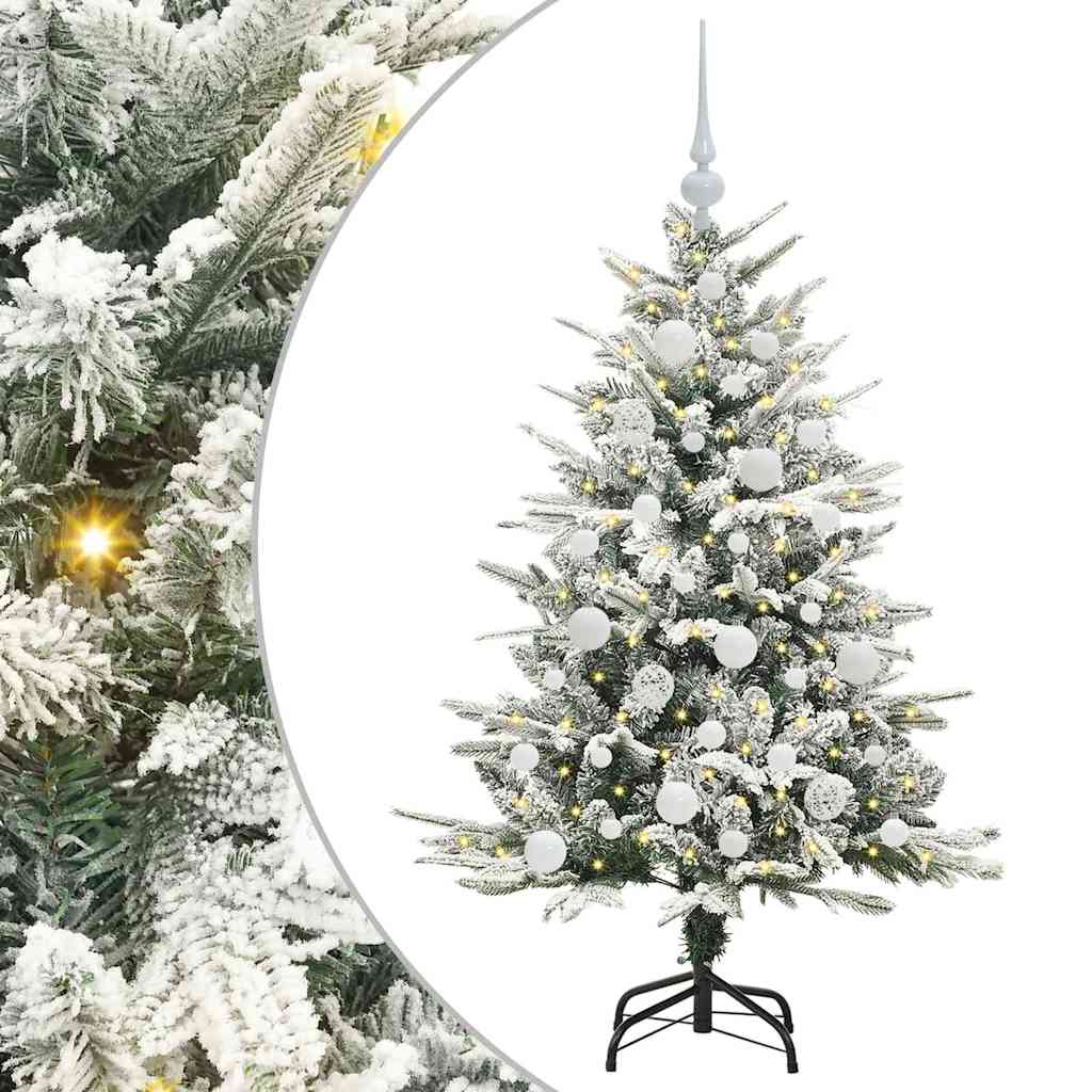 Artificial Pre-lit Christmas Tree with Ball Set Green 47.2