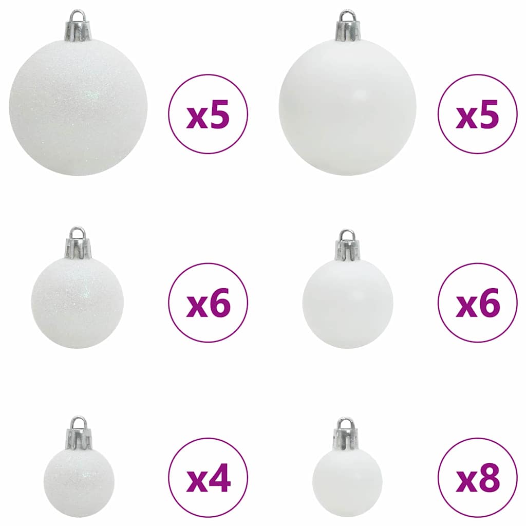Artificial Pre-lit Christmas Tree with Ball Set Green 47.2
