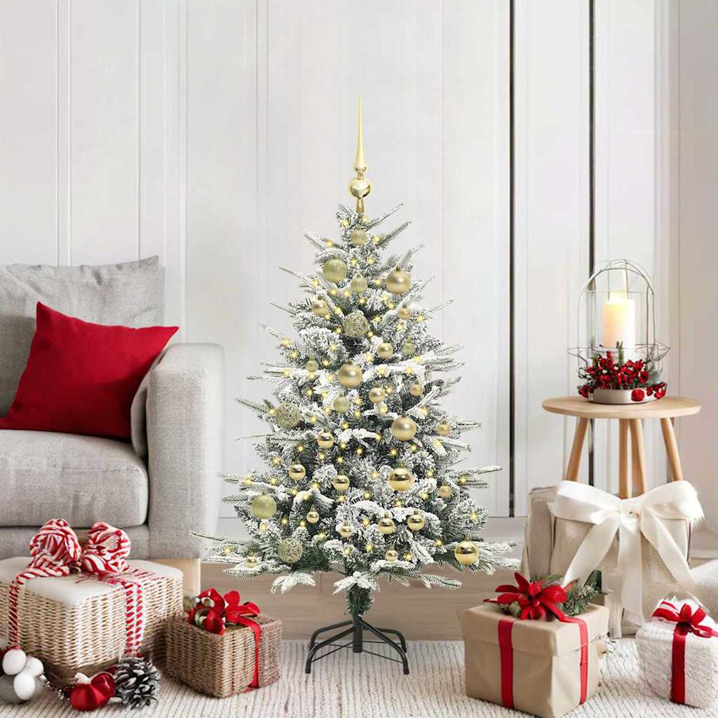 Artificial Pre-lit Christmas Tree with Ball Set Green 47.2