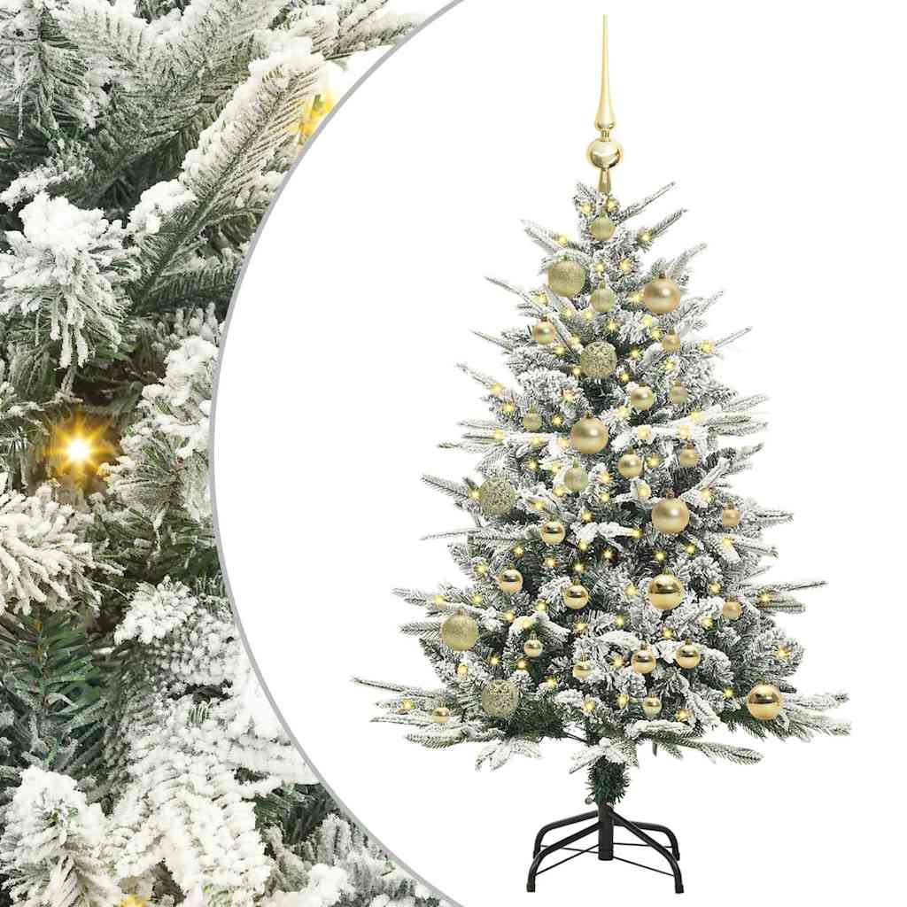 Artificial Pre-lit Christmas Tree with Ball Set Green 47.2