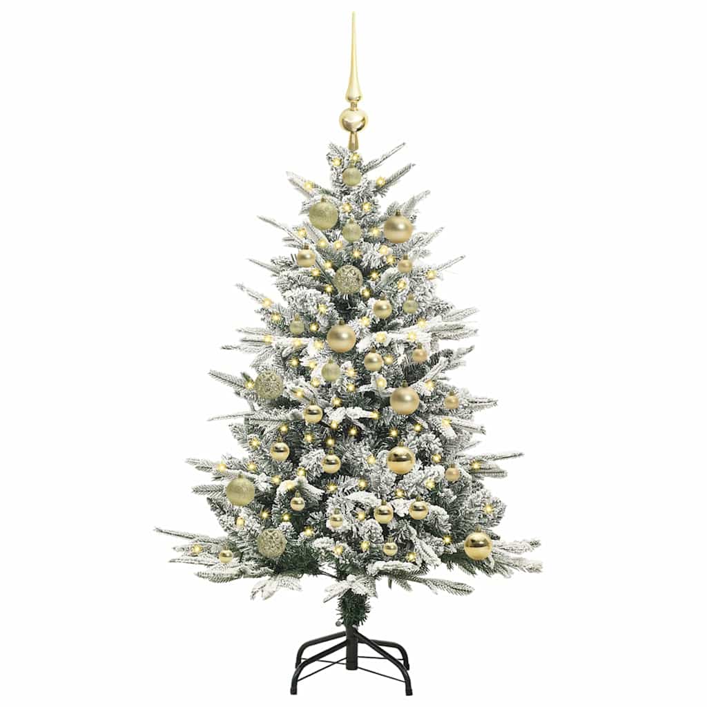 Artificial Pre-lit Christmas Tree with Ball Set Green 47.2