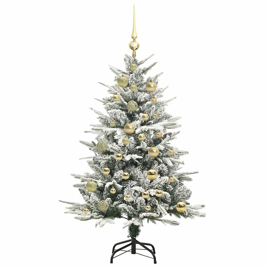 Artificial Pre-lit Christmas Tree with Ball Set Green 47.2