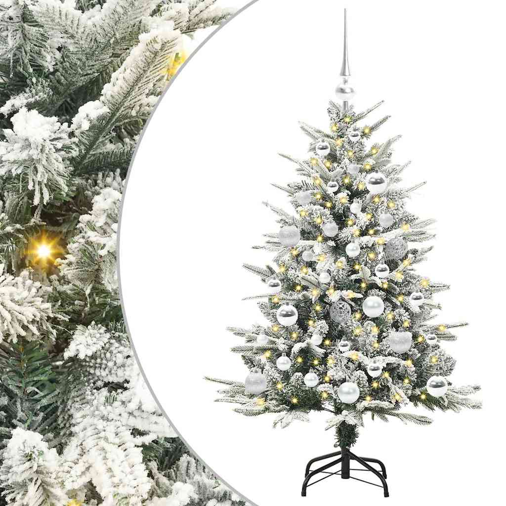 Artificial Pre-lit Christmas Tree with Ball Set Green 47.2