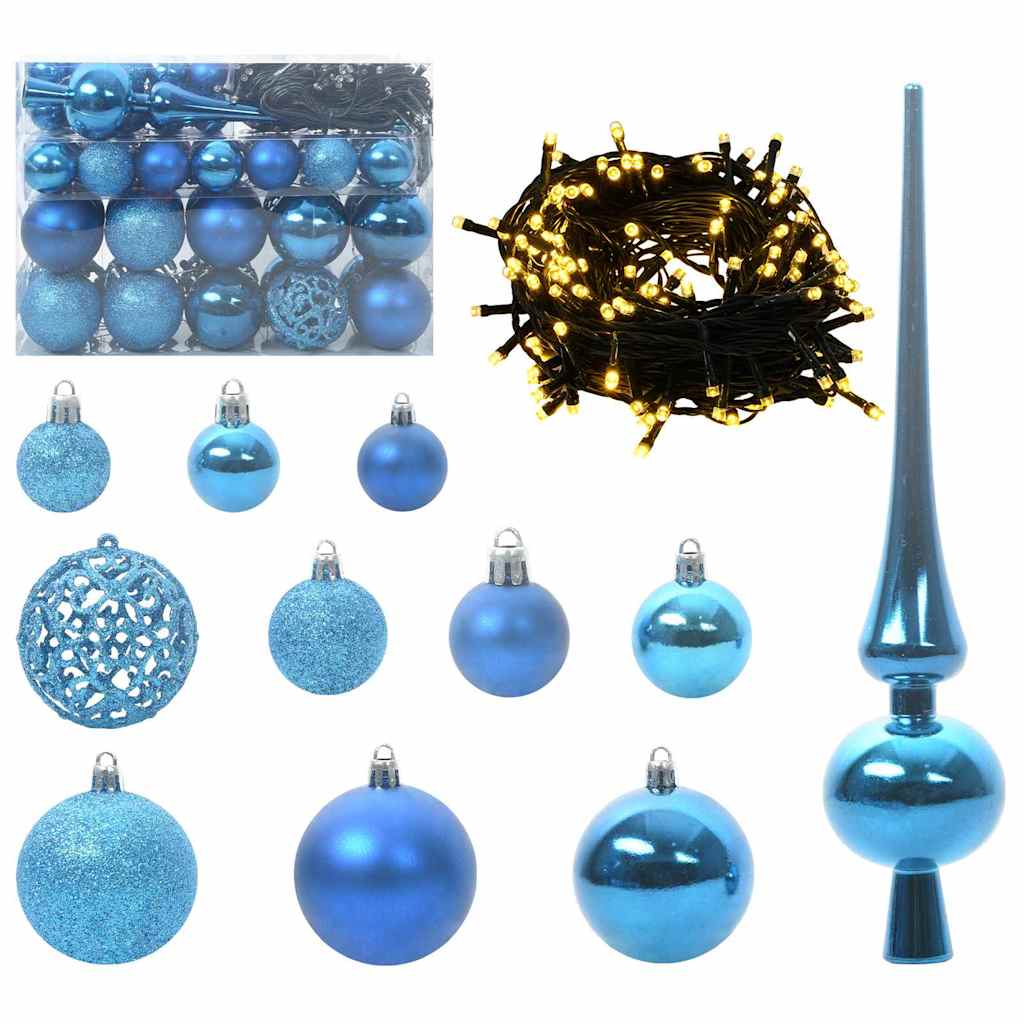 Artificial Pre-lit Christmas Tree with Ball Set Green 47.2