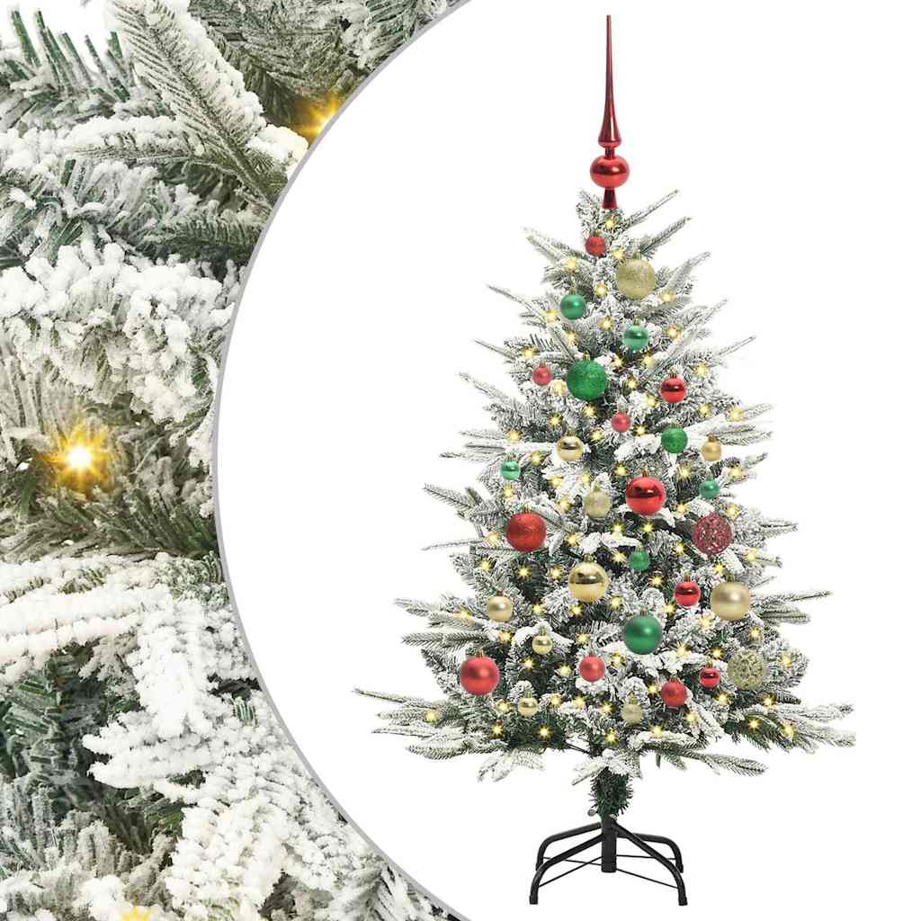 Artificial Pre-lit Christmas Tree with Ball Set Green 47.2