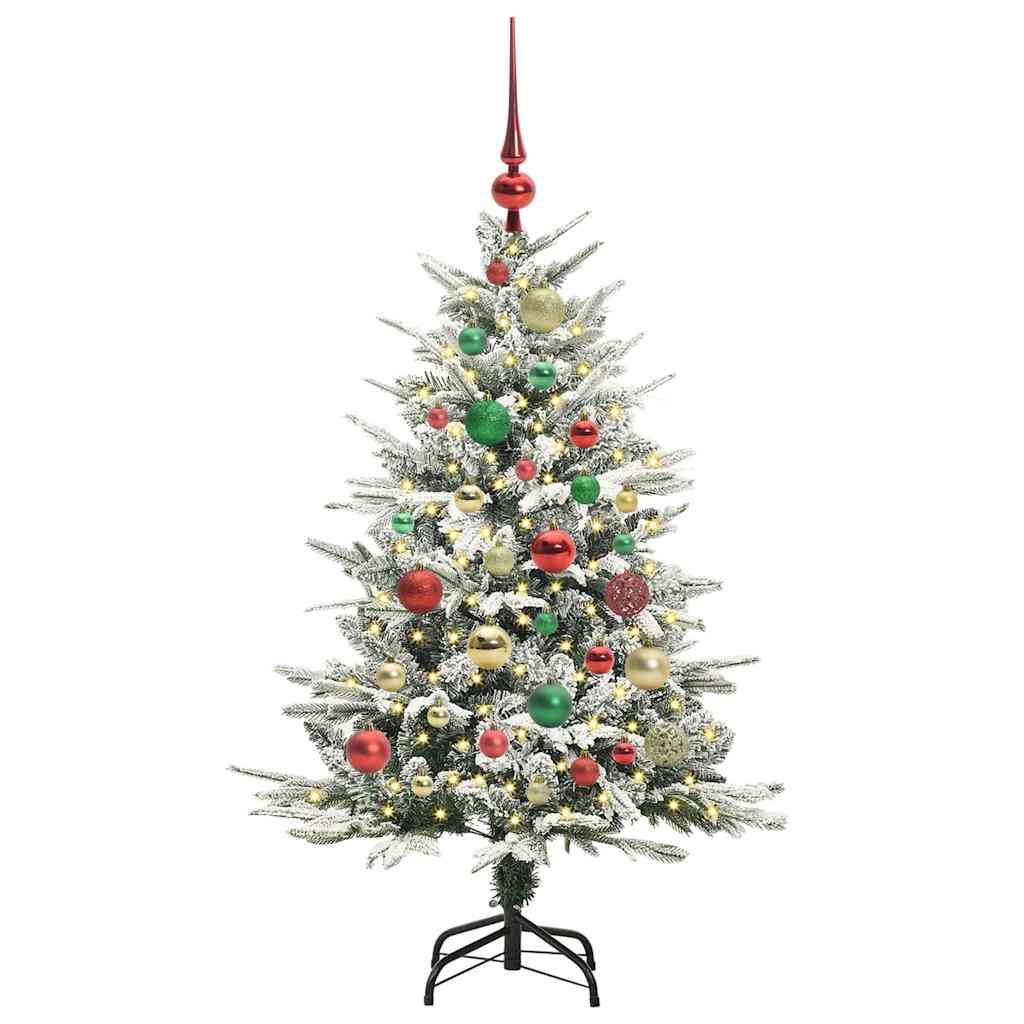 Artificial Pre-lit Christmas Tree with Ball Set Green 47.2