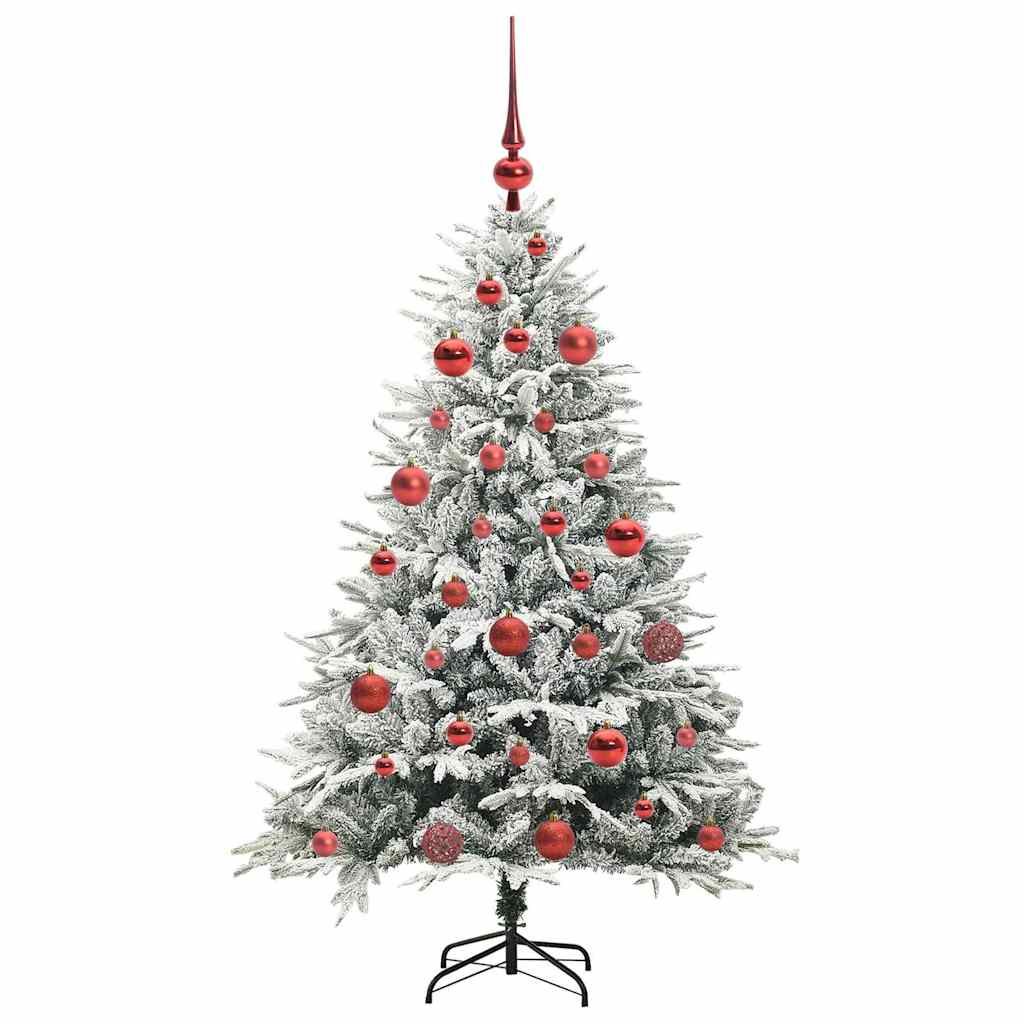 Artificial Pre-lit Christmas Tree with Ball Set Green 59.1