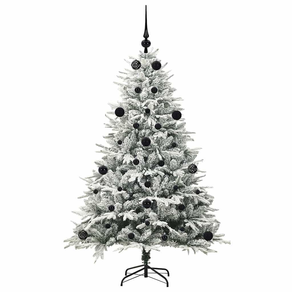 Artificial Pre-lit Christmas Tree with Ball Set Green 59.1