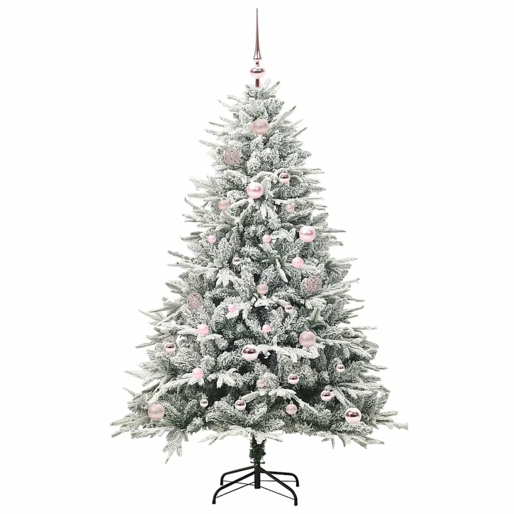 Artificial Pre-lit Christmas Tree with Ball Set Green 59.1