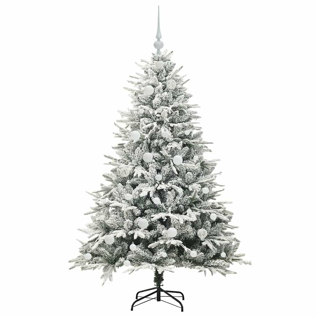 Artificial Pre-lit Christmas Tree with Ball Set Green 59.1