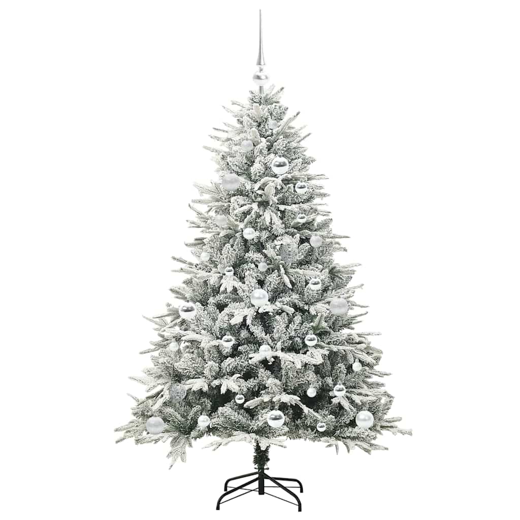 Artificial Pre-lit Christmas Tree with Ball Set Green 59.1