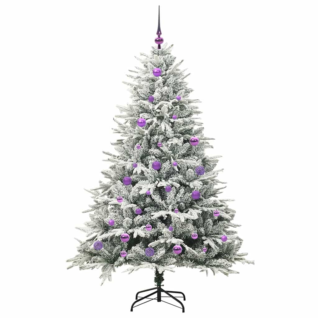 Artificial Pre-lit Christmas Tree with Ball Set Green 59.1