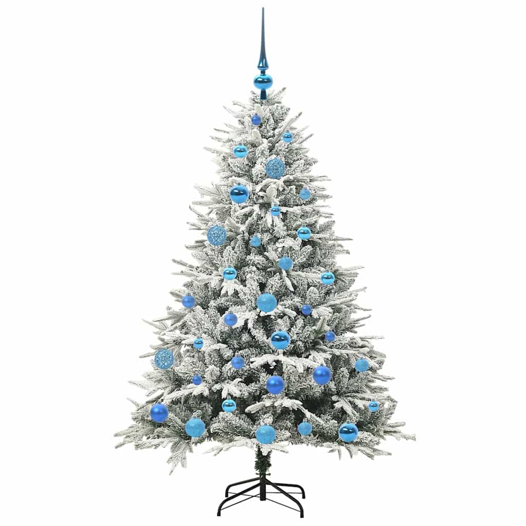 Artificial Pre-lit Christmas Tree with Ball Set Green 59.1