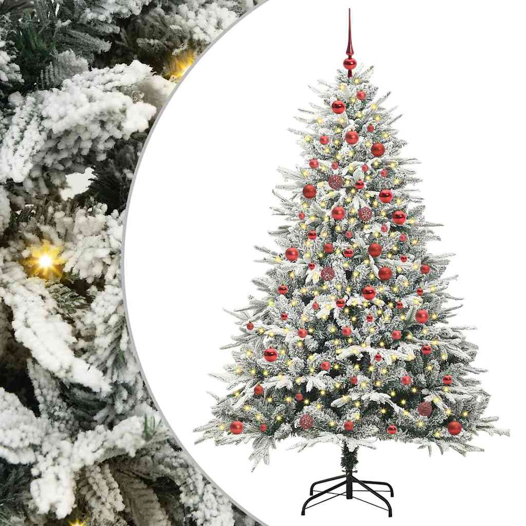 Artificial Pre-lit Christmas Tree with Ball Set Green 70.9